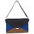 Céline CELINE Schultertasche aus Leder Blue Black Auth 202635A Schwarz Blau - Ansicht 13