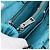 Bolsa PRADA Matelassé Nylon 2way Turquoise Blue Silver Auth 202888V Prata Turquesa - vista 26