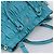 Bolsa PRADA Matelassé Nylon 2way Turquoise Blue Silver Auth 202888V Prata Turquesa - vista 6