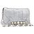 Borsa a tracolla Miu Miu in pelle argento autentica 167579A
