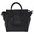 Céline CELINE Luggage Nano Shopper Hand Bag Leather 2way Black Gold Auth 200587M Nero D'oro - vista 2