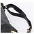 Bolsa de Ombro BALLY em Couro Preto e Dourado Auth ka6077A - vista 8