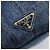 Bolso de mano PRADA Canapa MM Denim Blue Gold Tone Auth 202300A Azul - vista 17