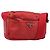Bolso de Hombro PRADA Nylon Rojo Plata Auth 201440 Roja