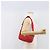 Bolso de Hombro PRADA Nylon Rojo Plata Auth 201440 Roja - vista 26