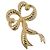 Spilla Christian Dior metallo Gold Tone Auth SW2811