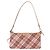 Borsa a tracolla BURBERRY Nova Check Canvas 2way Rosso Argento Auth ti4023 - vista 13