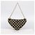 Bolsa de Mão PRADA Triangle Canvas Leather 2way Beige Black 1BC176 Auth ka6170M Preto Bege - vista 12