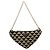 Bolsa de Mão PRADA Triangle Canvas Leather 2way Beige Black 1BC176 Auth ka6170M Preto Bege - vista 13