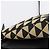 Bolsa de Mão PRADA Triangle Canvas Leather 2way Beige Black 1BC176 Auth ka6170M Preto Bege - vista 16