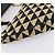 Bolsa de Mão PRADA Triangle Canvas Leather 2way Beige Black 1BC176 Auth ka6170M Preto Bege - vista 18