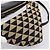 Bolsa de Mão PRADA Triangle Canvas Leather 2way Beige Black 1BC176 Auth ka6170M Preto Bege - vista 24