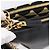 Bolsa de Mão PRADA Triangle Canvas Leather 2way Beige Black 1BC176 Auth ka6170M Preto Bege - vista 30