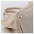 PRADA Canapa MM Hand Bag Canvas Gray Gold Auth 203427 Brown Golden - view 16
