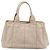PRADA Canapa MM Hand Bag Canvas Gray Gold Auth 203427 Brown Golden - view 2