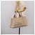 PRADA Canapa MM Hand Bag Canvas Gray Gold Auth 203427 Brown Golden - view 24