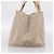 PRADA Canapa MM Hand Bag Canvas Gray Gold Auth 203427 Brown Golden - view 3
