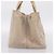 PRADA Canapa MM Hand Bag Canvas Gray Gold Auth 203427 Brown Golden - view 4