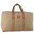 Céline Borsa Boston CELINE Macadam PVC Pelle Beige Tono Oro Auth 202118