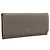 Portafoglio lungo PRADA in pelle Beige Silver Auth 203336A Argento