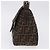 FENDI Zucca Canvas Mamma Baguette Schultertasche Braun Schwarz Auth 200470V - Ansicht 3