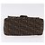 FENDI Zucca Canvas Mamma Baguette Schultertasche Braun Schwarz Auth 200470V - Ansicht 5
