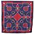 Sciarpa CARTIER in seta blu navy e rosso Auth am12567M