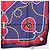 Sciarpa CARTIER in seta blu navy e rosso Auth am12567M - vista 10