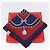Sciarpa CARTIER in seta blu navy e rosso Auth am12567M - vista 12