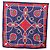 Sciarpa CARTIER in seta blu navy e rosso Auth am12567M - vista 14