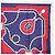 Sciarpa CARTIER in seta blu navy e rosso Auth am12567M - vista 17