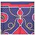Sciarpa CARTIER in seta blu navy e rosso Auth am12567M - vista 3