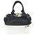 Chloé Borsa a mano Chloe Paddington in pelle nera oro argento Auth 200455V Nero D'oro - vista 12