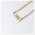 Collana Christian Dior metallo Gold Tone Auth SW2801 - vista 3
