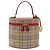 Bolsa de Mão Vanity Burberrys Nova Check Canvas Bege Gold Auth 200484A Dourado - vista 13