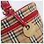 Bolsa de Mão Vanity Burberrys Nova Check Canvas Bege Gold Auth 200484A Dourado - vista 17