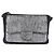 CHANEL Matelasse Schultertasche mit Kette aus Lammleder Schwarz Silber CC Auth 200782V - Ansicht 13