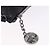 CHANEL Matelasse Schultertasche mit Kette aus Lammleder Schwarz Silber CC Auth 200782V - Ansicht 18