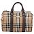 Borsa Boston Burberrys Nova Check Canvas Beige Gold Auth 200426V D'oro - vista 13