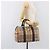 Borsa Boston Burberrys Nova Check Canvas Beige Gold Auth 200426V D'oro - vista 22