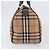 Borsa Boston Burberrys Nova Check Canvas Beige Gold Auth 200426V D'oro - vista 3