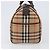 Borsa Boston Burberrys Nova Check Canvas Beige Gold Auth 200426V D'oro - vista 4