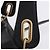Chloé Borsa Chloe Paraty in pelle nera e oro Auth ka6106 Nero - vista 8