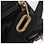 Chloé Borsa Chloe Paraty in pelle nera e oro Auth ka6106 Nero - vista 9
