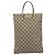 Borsa a mano GUCCI GG Supreme PVC Beige Silver 117551 Auth 201178 Argento - vista 13