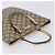 Borsa a mano GUCCI GG Supreme PVC Beige Silver 117551 Auth 201178 Argento - vista 6