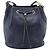 Borsa a tracolla Christian Dior in pelle blu navy e oro Auth ti3995 - vista 13