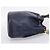 Borsa a tracolla Christian Dior in pelle blu navy e oro Auth ti3995 - vista 4