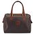 Céline Borsa Boston CELINE Macadam Canvas PVC Leather Brown Gold Auth 200674 Marrone D'oro - vista 13