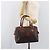 Céline Borsa Boston CELINE Macadam Canvas PVC Leather Brown Gold Auth 200674 Marrone D'oro - vista 29